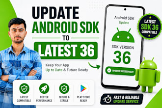 update android sdk to API level 36 android 16