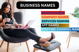 provide unique business business name ideas, product name, brand name, domains