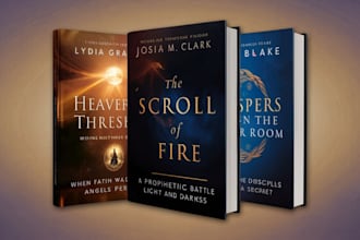 do christian book cover design, custom book cover, KDP cover design