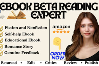 be your manuscript beta reader, proofread, edit and format plus genuine feedback