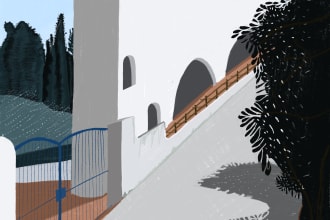 draw cute illustration for editorial