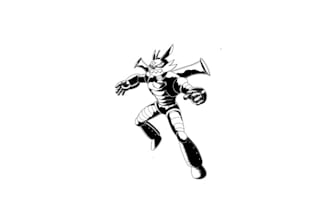 make shiny honorable robot logo for streetwear brand