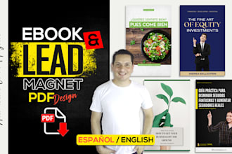design a profesional PDF lead magnet or book