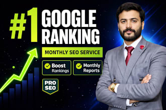 provide monthly seo service to rank your website on google