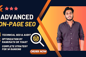 do onpage SEO service and technical optimization of wordpress website