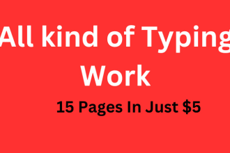 do a fast typing job, retype pages, pdf to word, fast typist