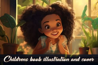do children book illustrations and story book for amazon KDP