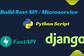 develop rest apis or web app with fastapi and django