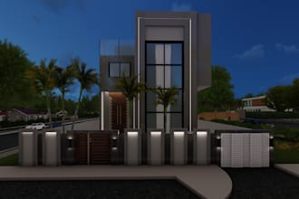 design and render realistic architectural 3d of exterior
