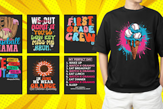 do trendy bulk t shirt designs for merch by amazon and etsy