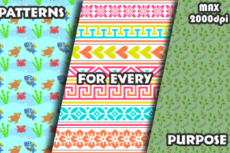 design seamless patterns for textile, fabric prints geometric pattern