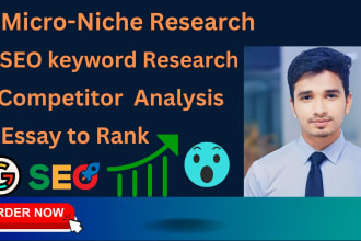 find affiliate micro niche, keyword research and competitor analysis