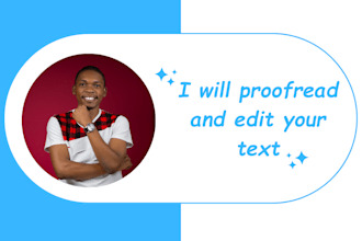 proofread and edit your text
