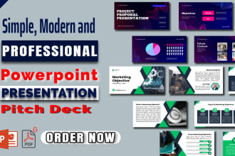create a modern professional powerpoint presentation design templates
