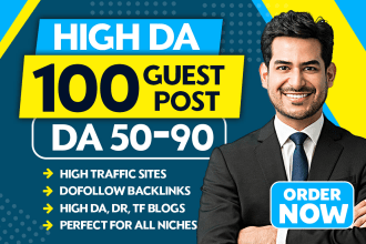 provide high da guest post on high da websites with dofollow backlinks