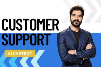 develop a customer support ai chatbot