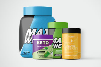 do product label design, supplement label and packaging design