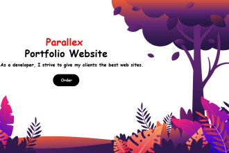 design a smooth scroll animation parallax portfolio website