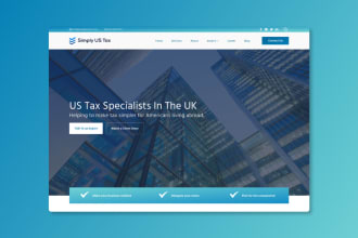 do UI UX design for tax or finance company website or landing page in figma