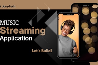 develop music streaming app, music website for artists