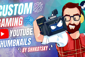 make you an awesome youtube gaming thumbnail