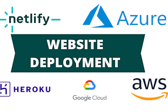 do backend website or deploy on heroku vercel netlify aws or any cloud
