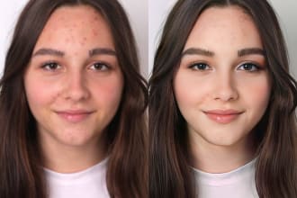 professionally retouch your photos naturally and high end enhance