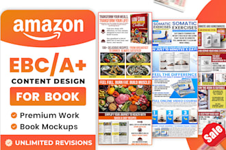 design amazon a plus content for KDP book ebc enhanced brand content