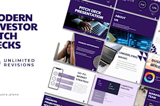 make a modern investor pitch deck for you