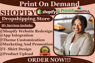 print on demand store shopify print on demand shopify printful shopify store
