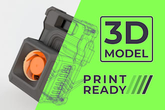 create 3d printing  stl step files