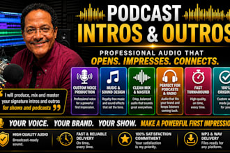 create custom podcast and radio intros and outros
