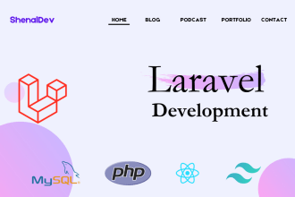 laravel PHP web development and design services for web apps