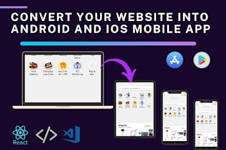 convert website to android and ios mobile apps