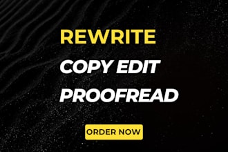 do accurate proofreading, paraphrasing, article rewriting