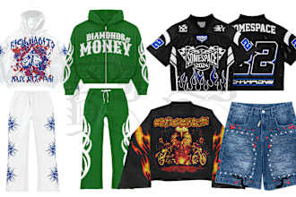 design tshirt, sweatsuit luxury streetwear clothing brand