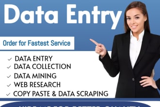 do accurate data entry, admin support, web research, copy and paste, etc