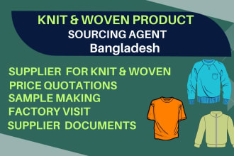 be your knit, woven product sourcing agent from bangladesh