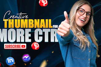 design creative catchy youtube thumbnail