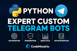 develop a custom telegram bot