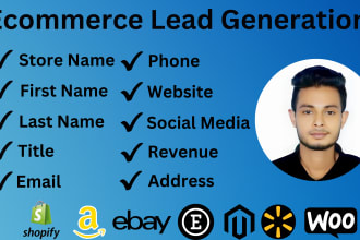 provide high quality ecommerce leads and targeted shopify store owner list