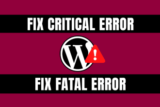 fix wordpress critical error, fatal error warning in 2 hours