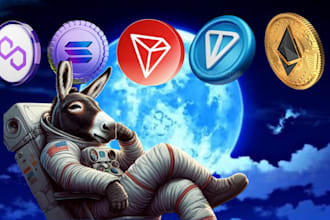 create meme coin on solana ethereum, tron, ton polygon blockchain