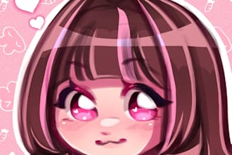 draw your character in a cute chibi style