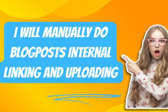 manually do your blogposts internal and external linking