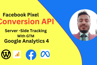 set up conversion API and server side tracking with GTM, domain verify , fix IOS