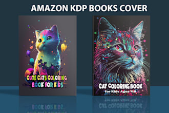 design amazon kdp custom coloring book covers