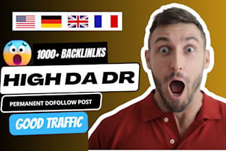 provide german usa uk french backlinks with premium guest post