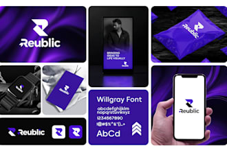 design premium logo and branding kit with brand identity