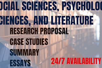 do social sciences, psychology, health sciences, and literature